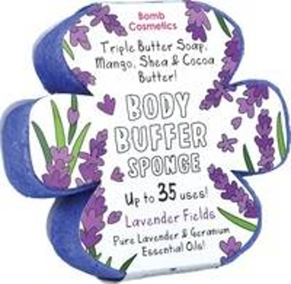 Lavender Fields - Body Butter Shower Sponge (plastiekvrij)