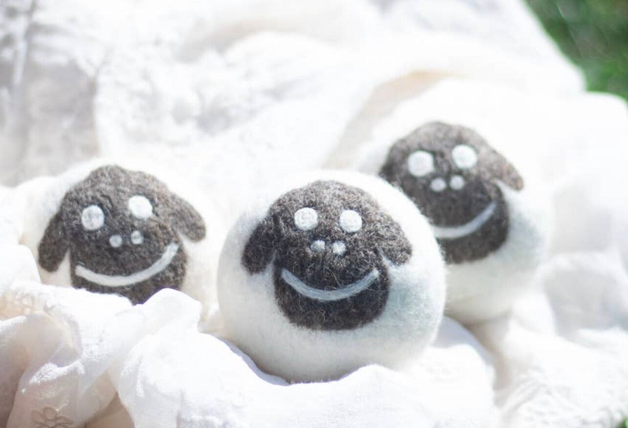 Drogerballen - Schaapjes - Set 6 stuks