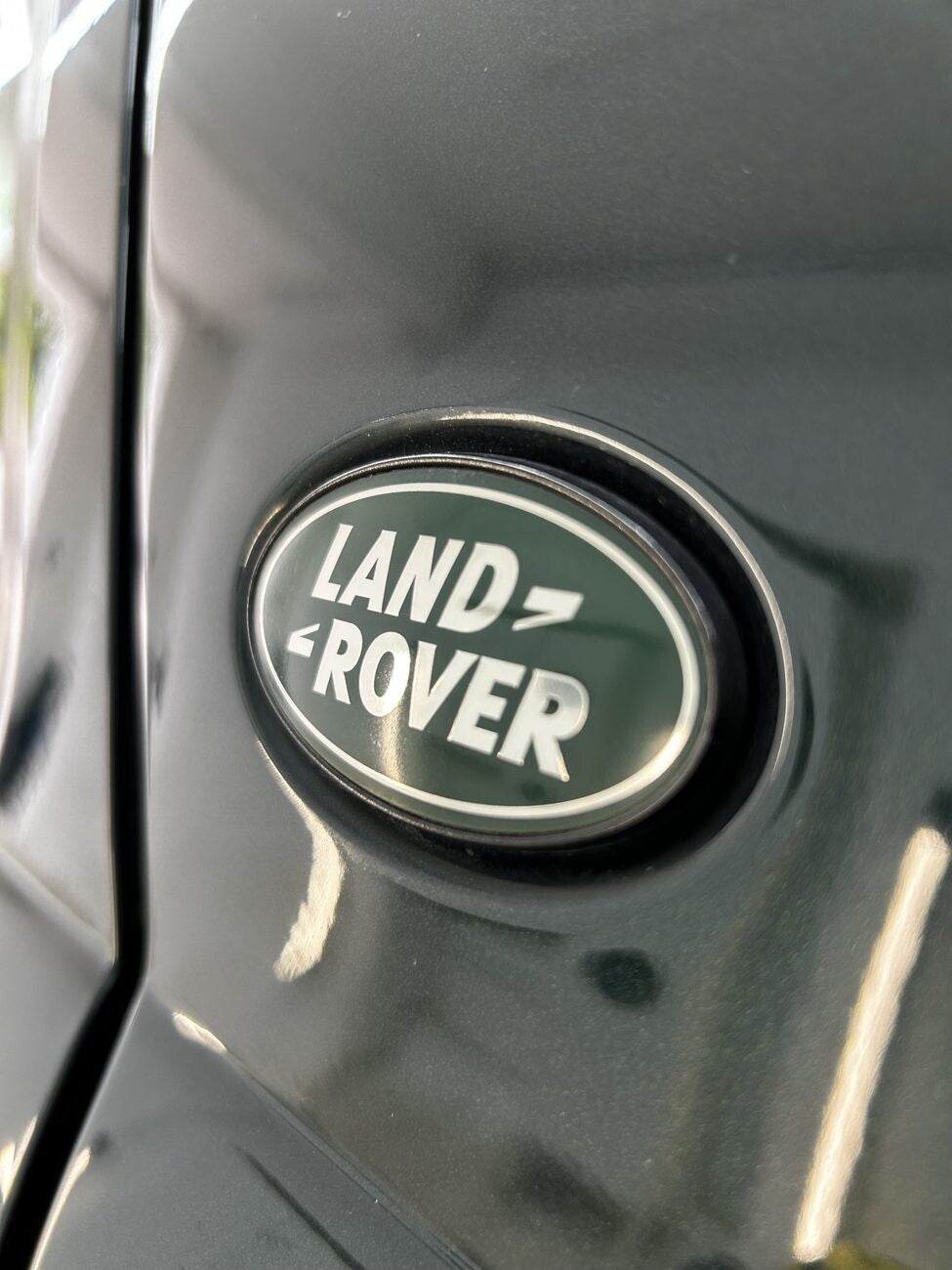 Lackdetail am Land Rover