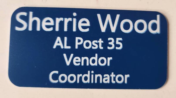 Name Tags (Magnetic Back)