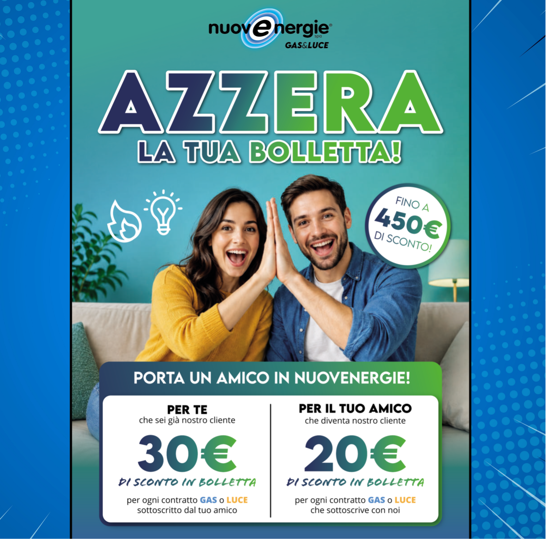 Se la tua bolletta con zero consumi ti sembra alta, inviaci una copia. La analizzeremo gratuitamente e ti faremo la nostra proposta!