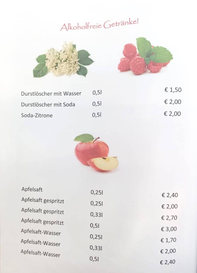 Speisekarte Michi's Strandbuffet St.Andrä Villach