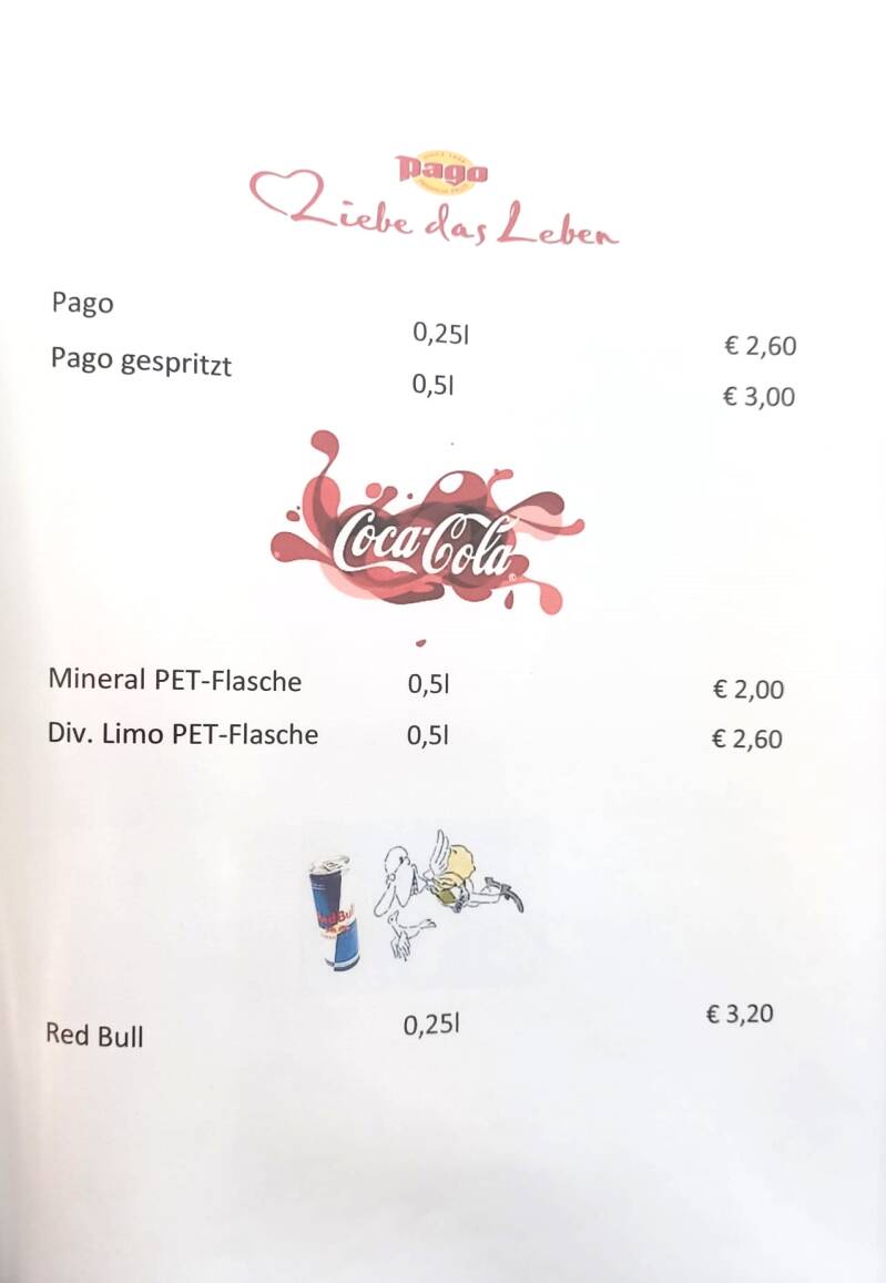 Speisekarte Michi's Strandbuffet St.Andrä Villach