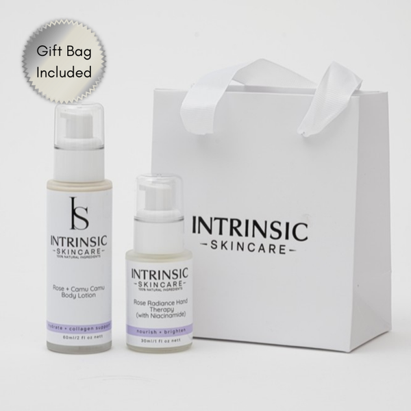 Rose Radiance Hand & Body Lotion Duo | Intrinsic Skincare Gift Set