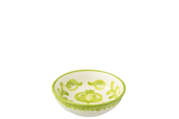 Keramisch Schaaltje Groen-Wit