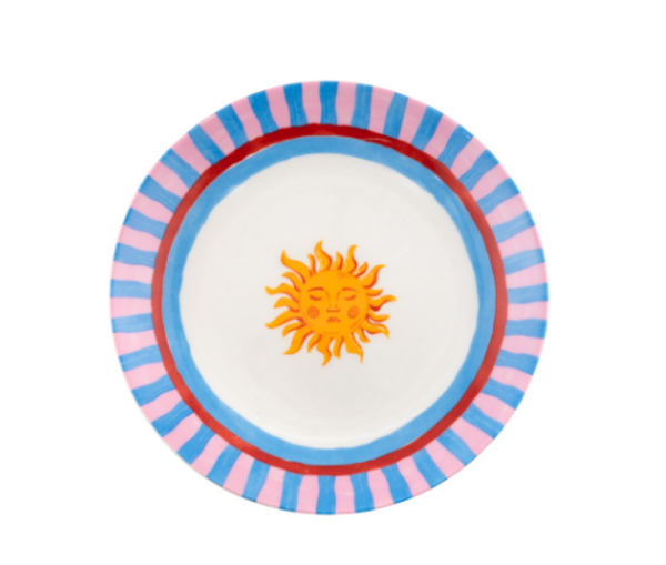 Gebaksbordje Zon – Kleurrijk Servies & Trendy Woondecoratie