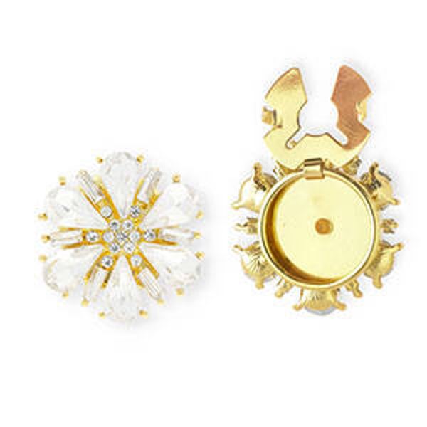 Button Cover Bloem facet geslepen
