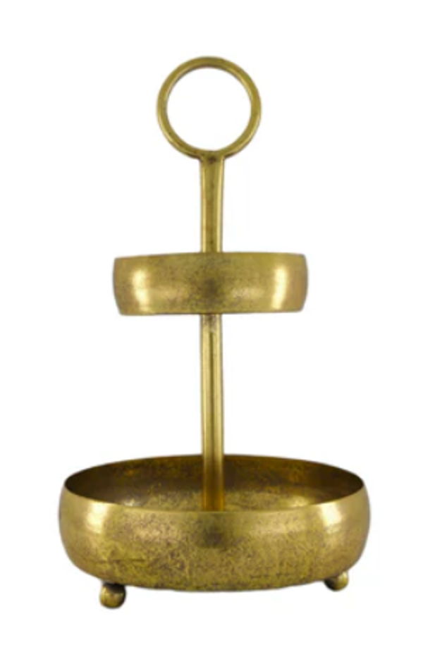 Vintage gouden etagère