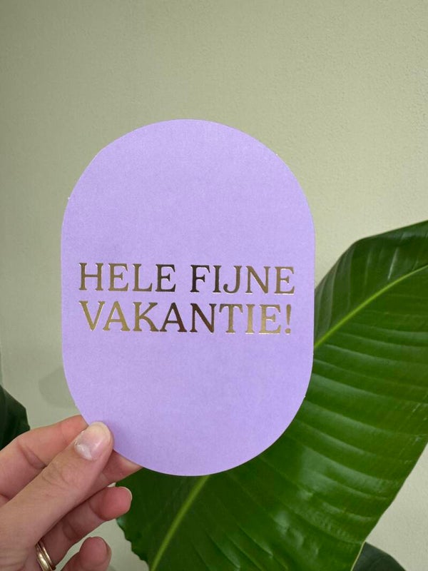 Kaartje “Hele fijne vakantie!”
