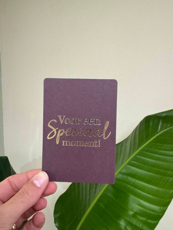 A7 Mini-kaartje, "Voor een speciaal moment!"