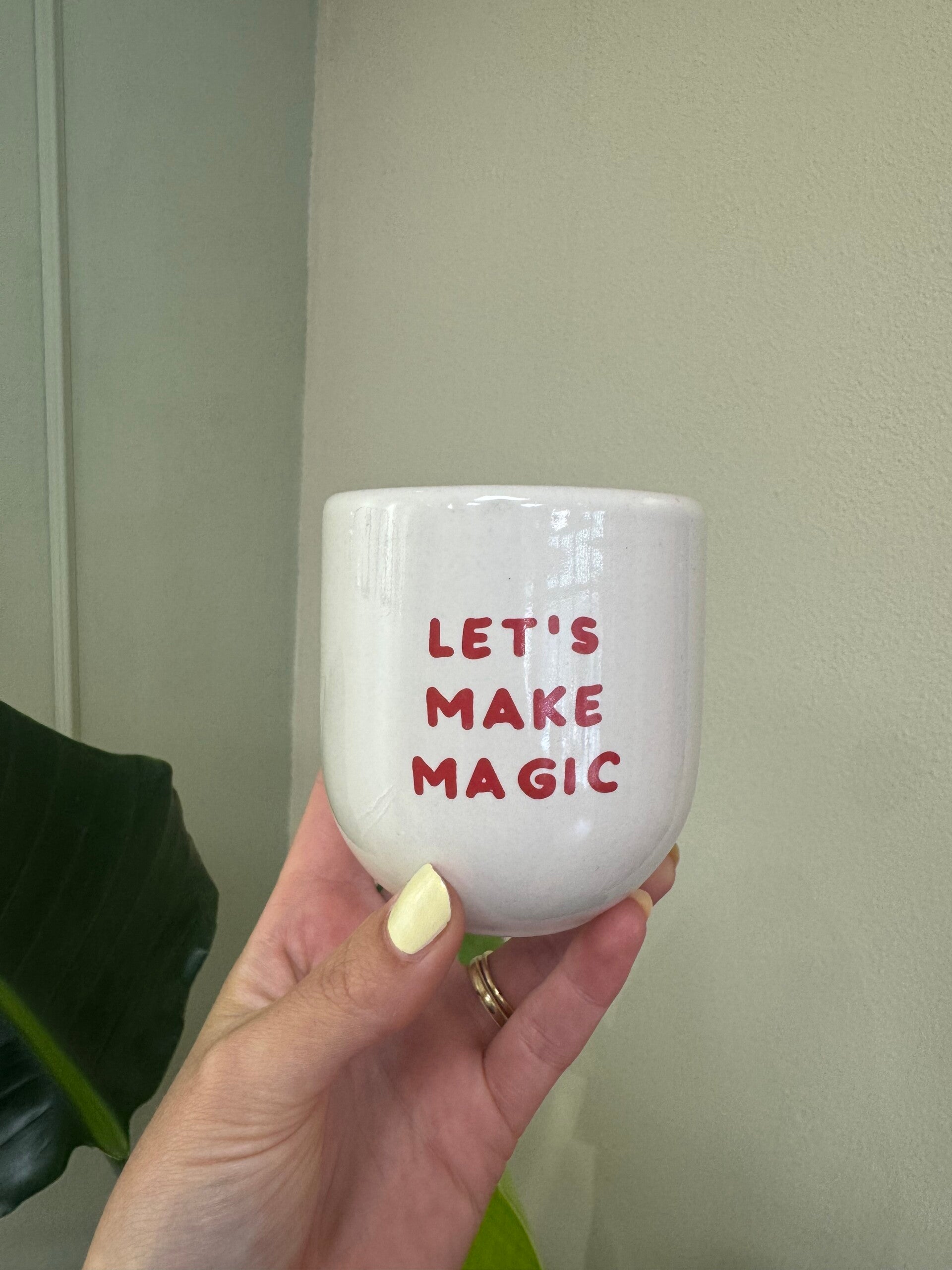 Handgemaakt Kopje “Let’s Make Magic”