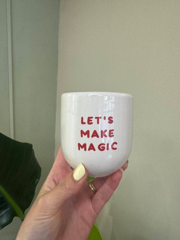 Handgemaakt Kopje “Let’s Make Magic”