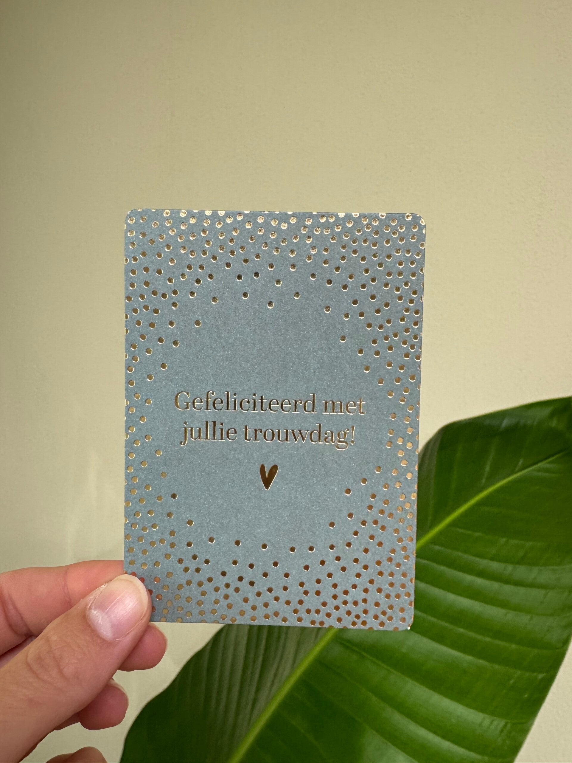 A7 Mini-kaartje – "Gefeliciteerd met jullie trouwdag!"