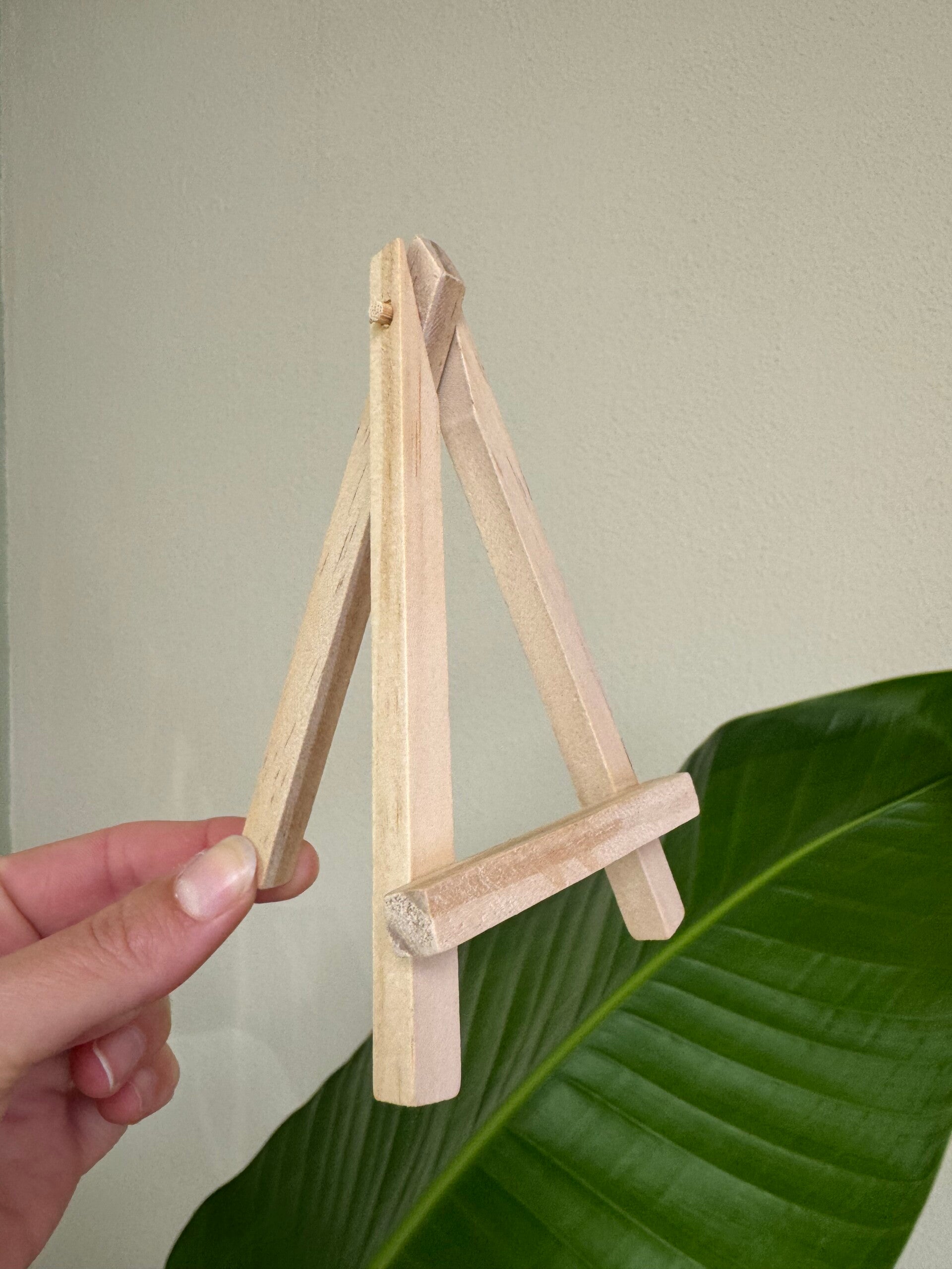 Houten Tegelhouder Mini – Standaard voor Tegeltjes en Kleine Decoratie