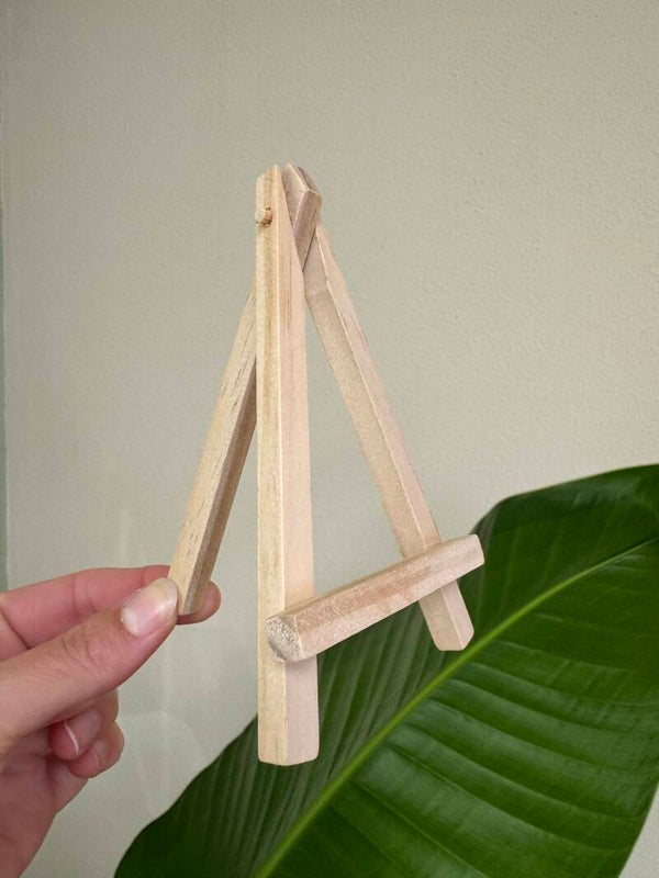 Houten Tegelhouder Mini – Standaard voor Tegeltjes en Kleine Decoratie