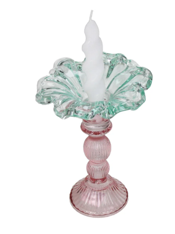 Kandelaar bloem Glas