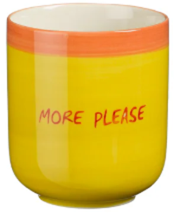 Kopje “More Please” – Kleurrijke Woondecoratie & Trendy Servies