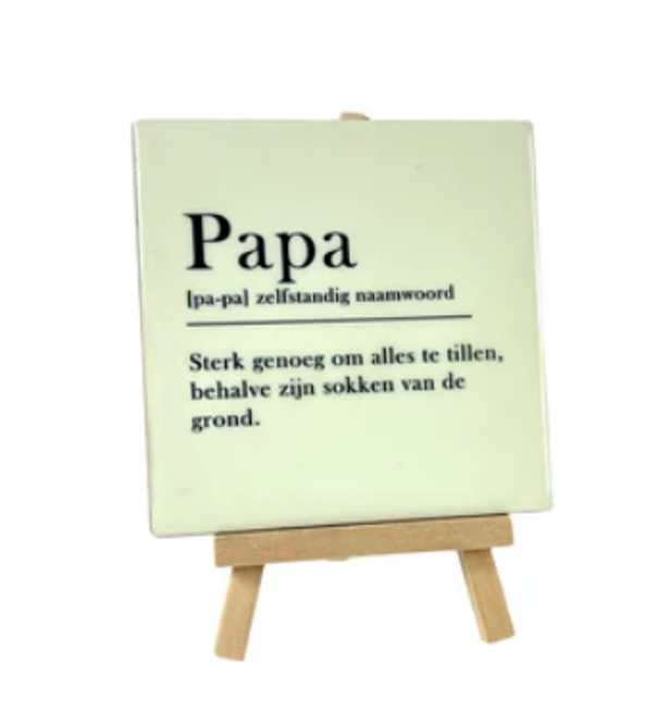 Papa tegeltje
