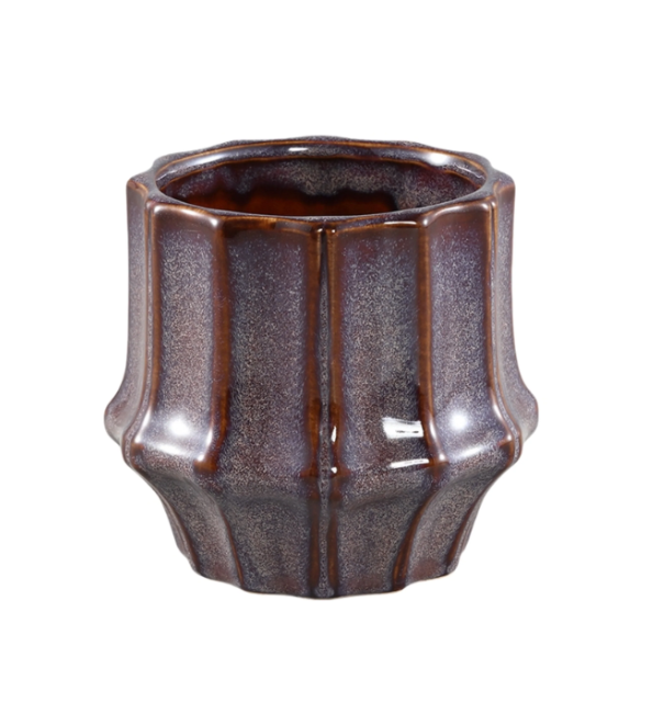 Keramische Pot Skyper Donkerpaars