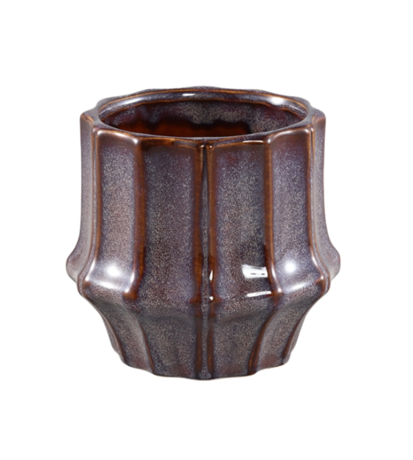 Keramische Pot Skyper Donkerpaars
