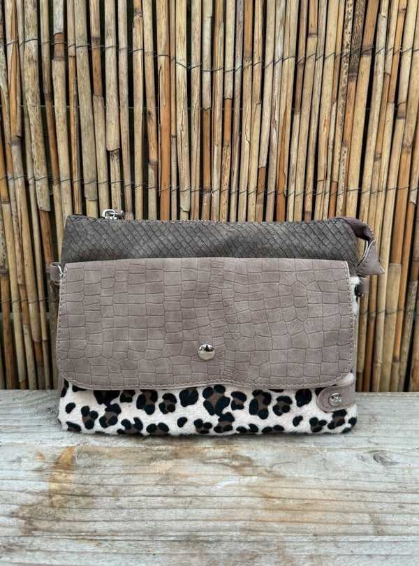 Crossbody tas - leo brown