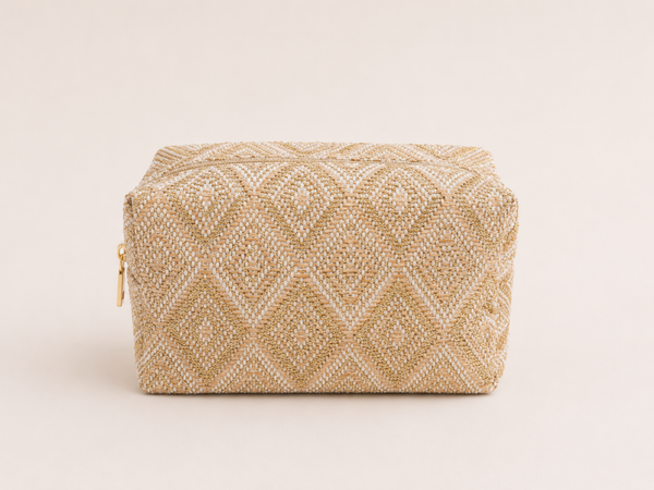 Make-up tasje / Toilettas - beige