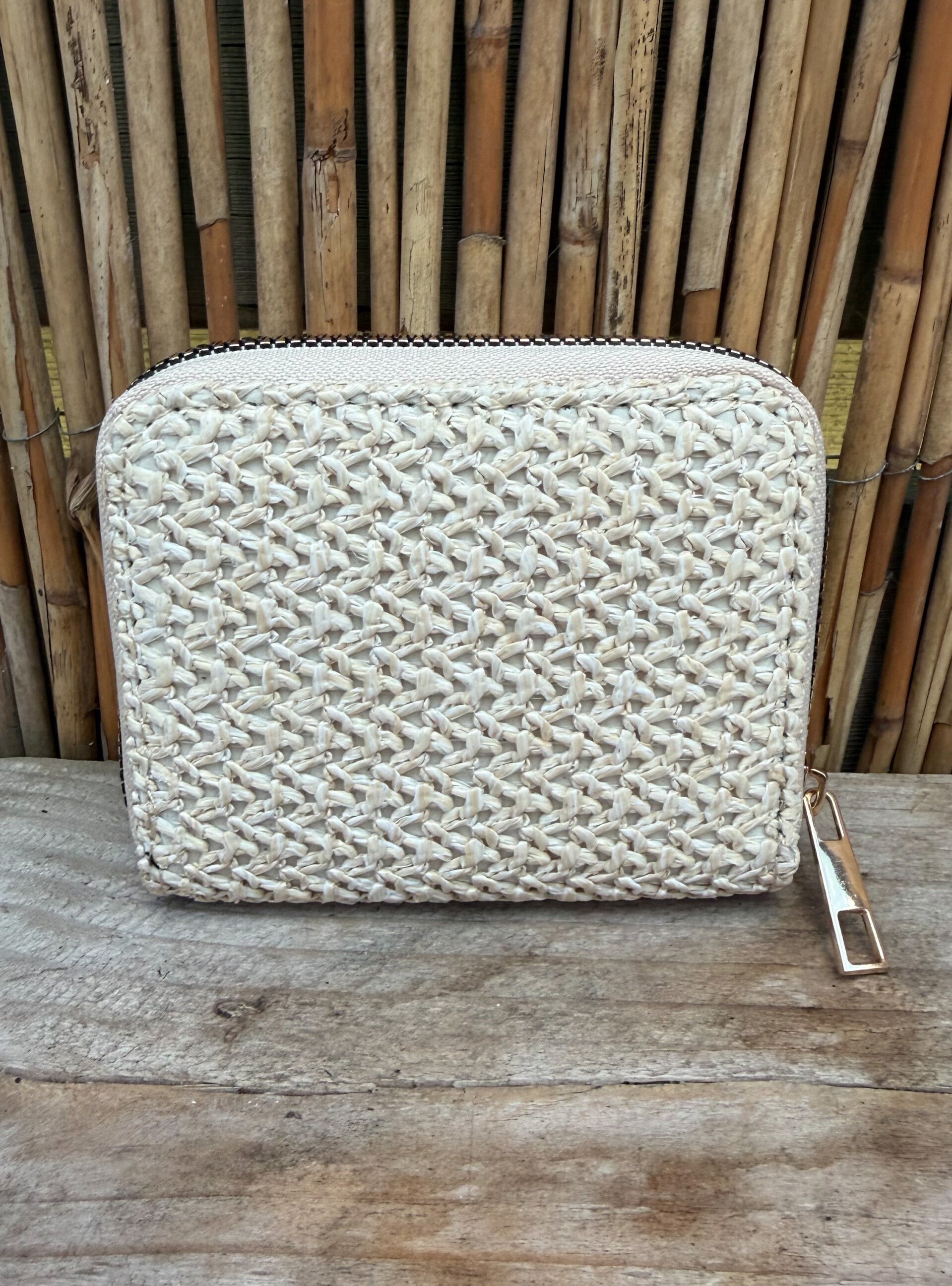 Portemonnee klein - gebroken wit