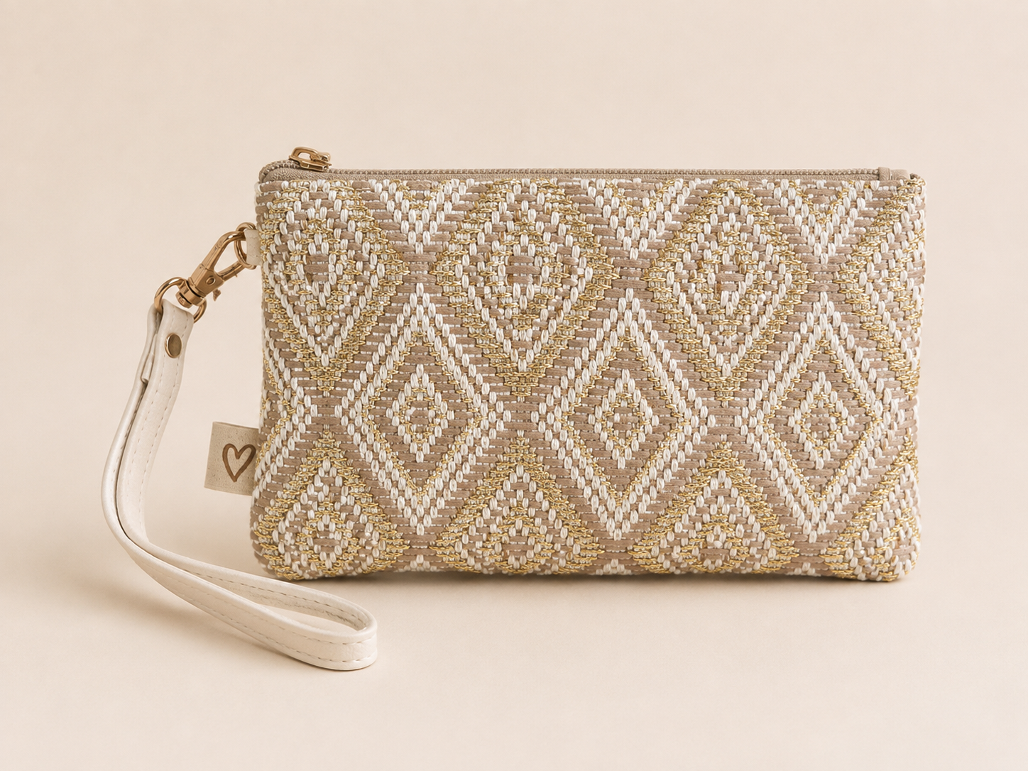 Klein make-up tasje - khaki