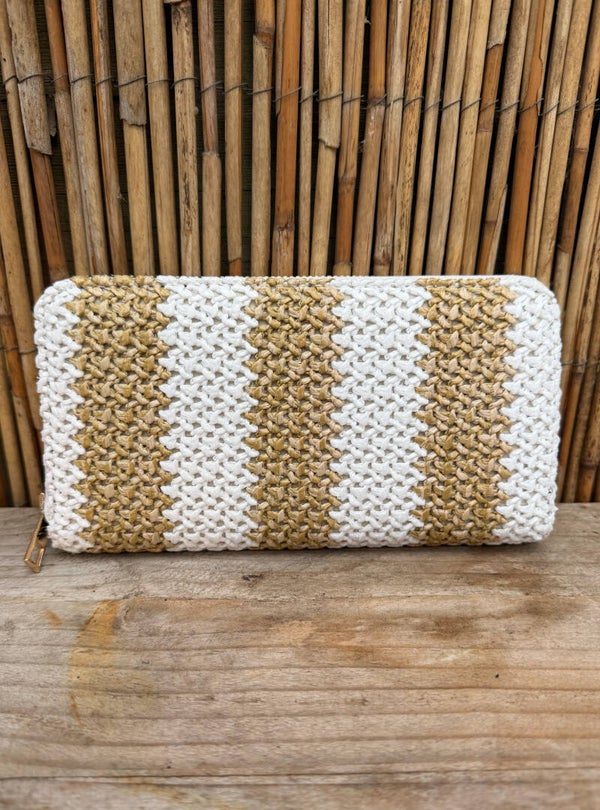 Portemonnee - wit/beige