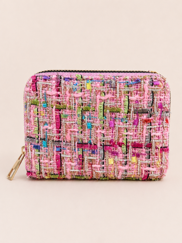 Portemonnee met shiny detail - roze