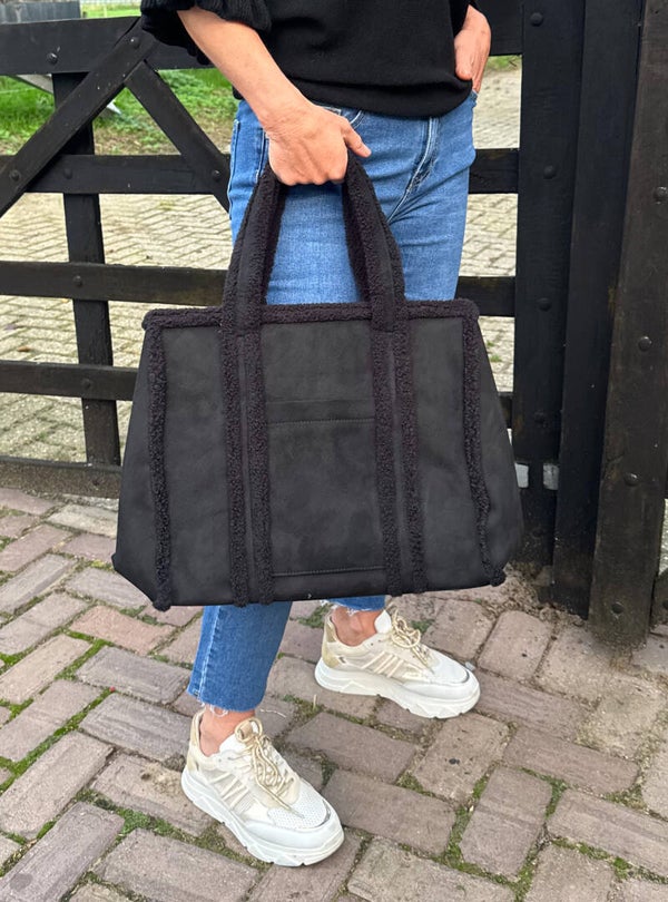 Teddy tas groot - zwart