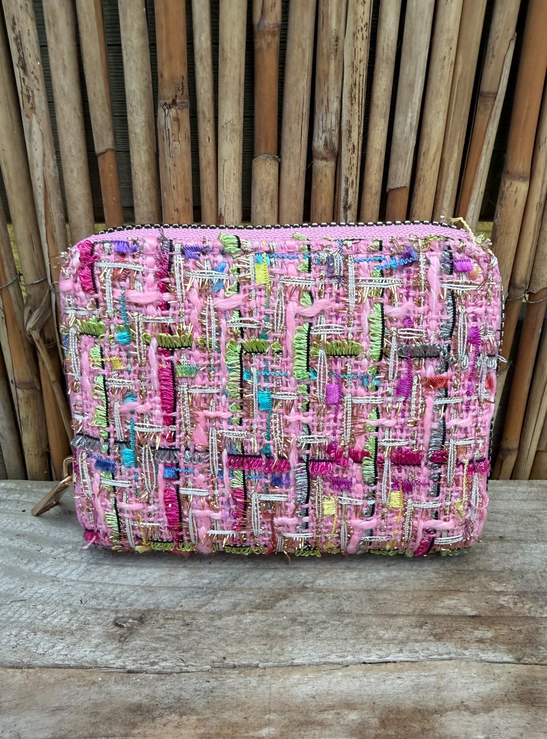 Portemonnee met shiny detail - roze