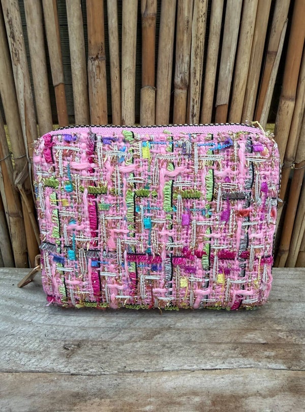 Portemonnee met shiny detail - roze