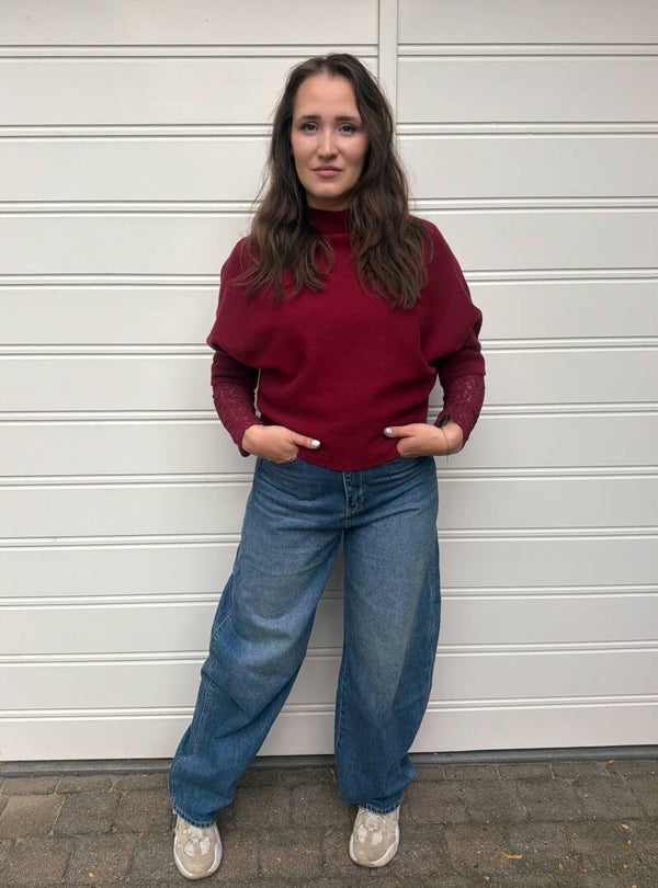 Barrel jeans - navy blauw