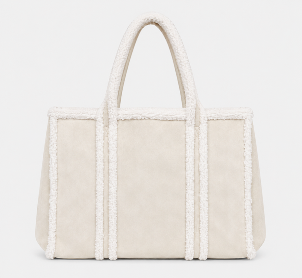 Teddy tas groot - beige