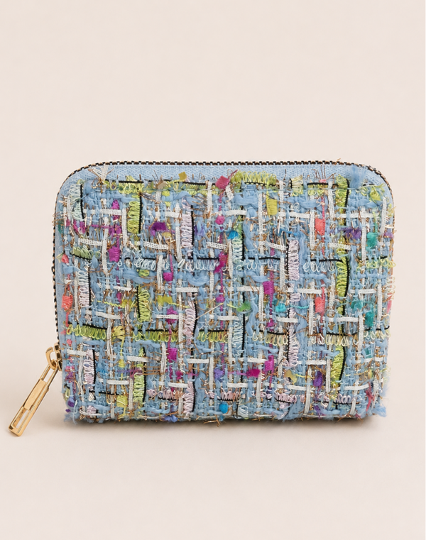 Portemonnee met shiny detail - blauw