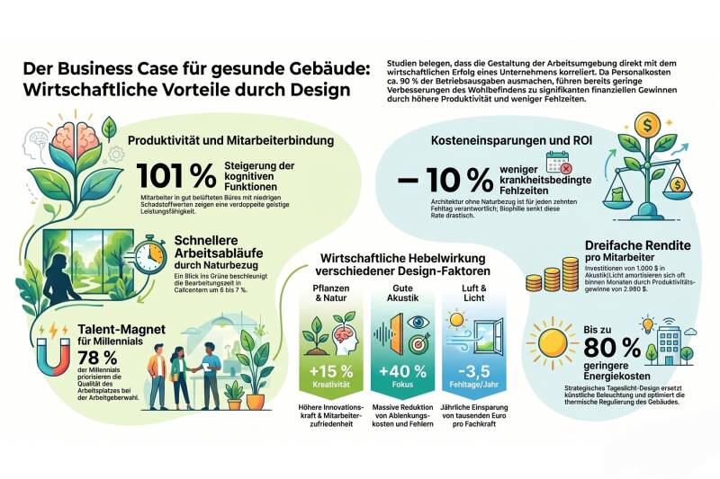 Produktivität steigern und Mitarbeiter binden mit wissenschaftlich fundierter Raumgestaltung