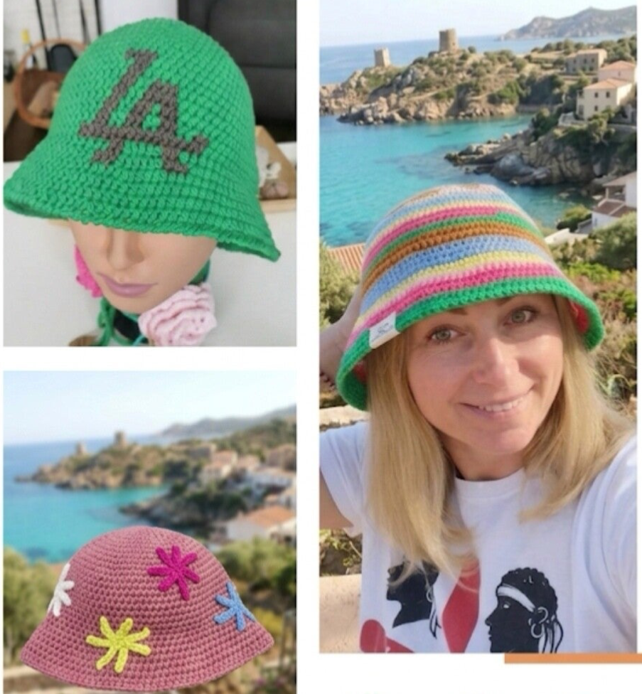 Handgefertigter Boho Bucket Hat – Dein farbenfroher Begleiter für den Sommer!