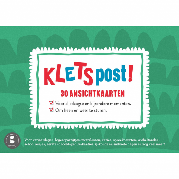 GEZINNIG KLETSPOST 30 ansichtkaarten