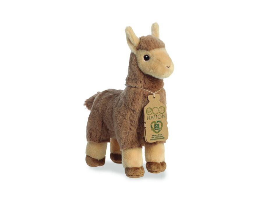 Eco Nation - Pluchen Knuffel - Lama - 28 cm