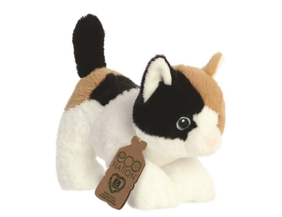 Eco Nation - Pluchen Knuffel - Lapjeskat - 22 cm