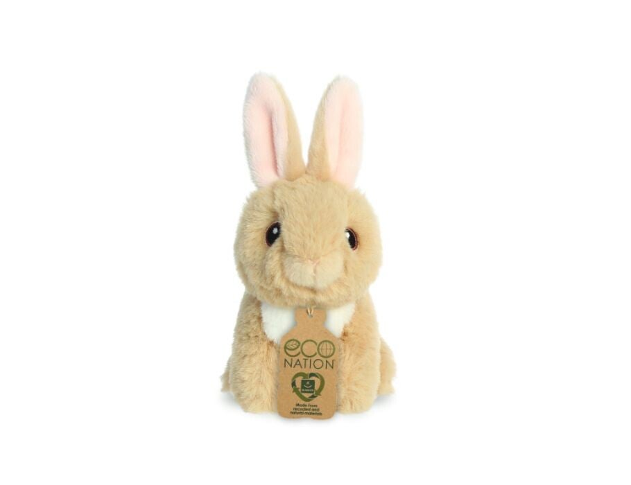 Eco Nation - Pluchen Knuffel - Mini - Konijn - 13 cm