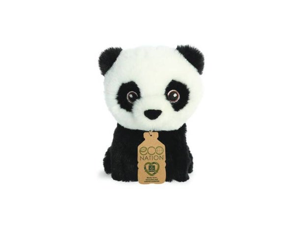 Eco Nation - Pluchen Knuffel - Mini - Panda - 13 cm