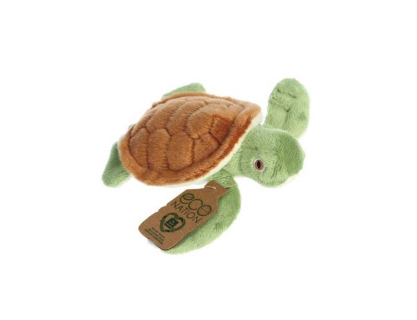Eco Nation - Pluchen Knuffel - Mini - Schildpad - 13 cm