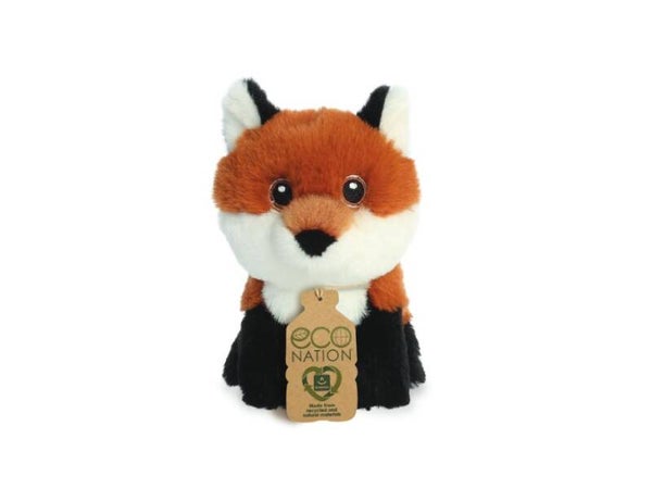 Eco Nation - Pluchen Knuffel - Mini - Vos - 13 cm