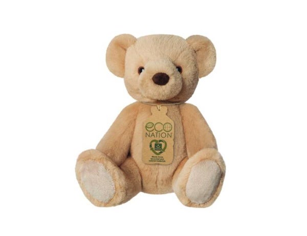 Eco Nation - Pluchen Knuffel - Teddybeer - 22 cm