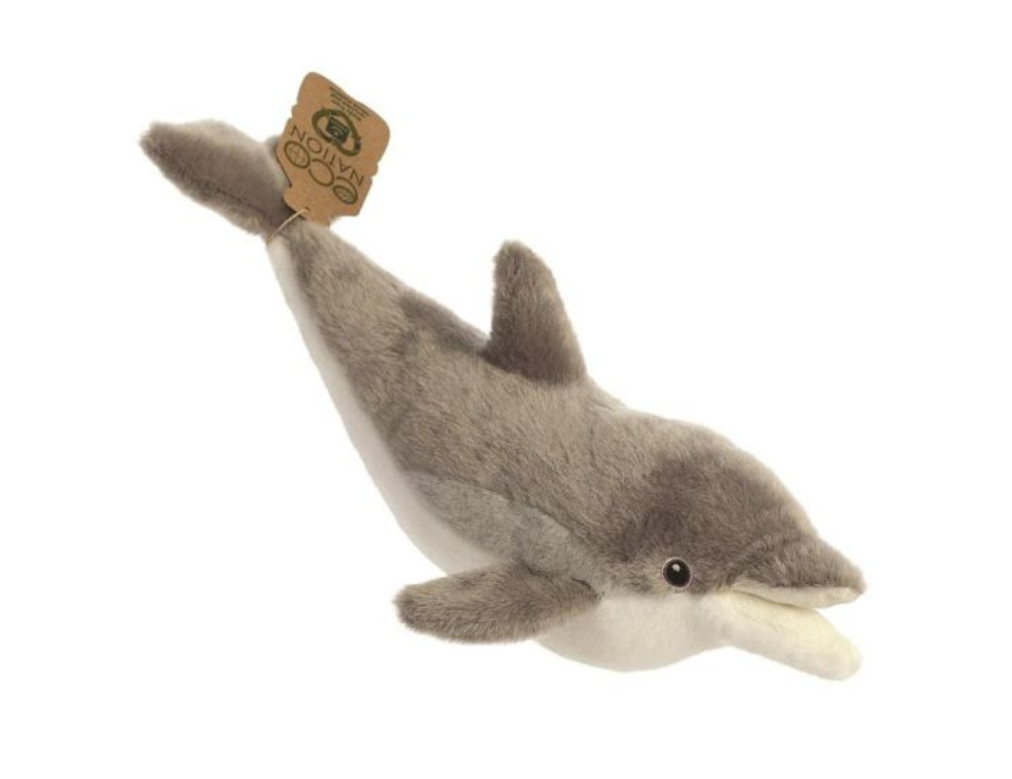 Eco Nation - Pluchen Knuffel - Dolfijn - 28 cm