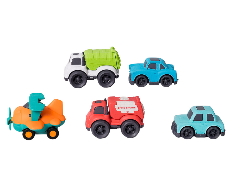 BIO Toys - Bioplastic Auto en vliegset (5 delig)