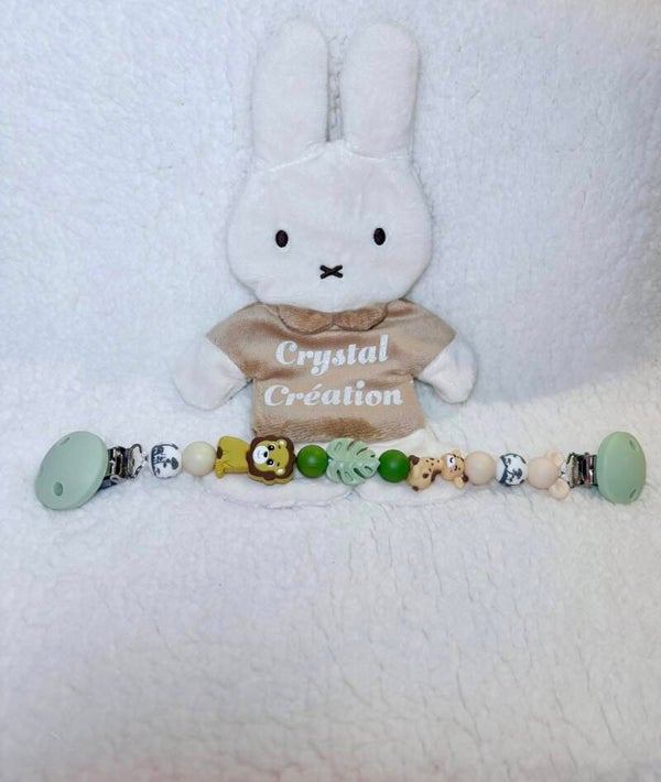 Attache doudou jungle