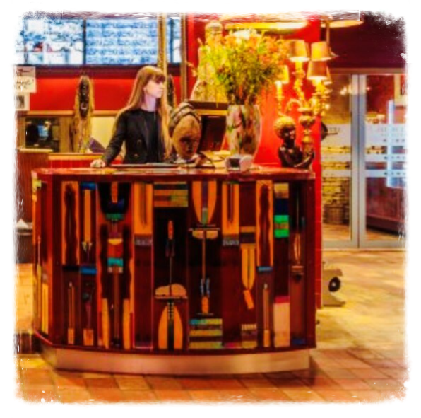 hotel , balie, receptie, glas fusion 